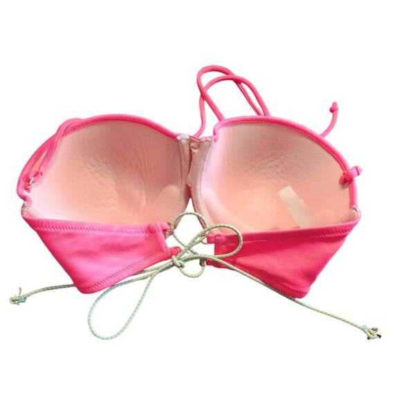 Victoria's Secret Pink Halter Top Bikini Top Swimsuit Size 34C - Picture 3 of 6